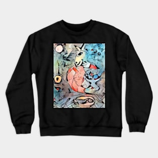 Miro meets Chagall (La veste rouge) Crewneck Sweatshirt